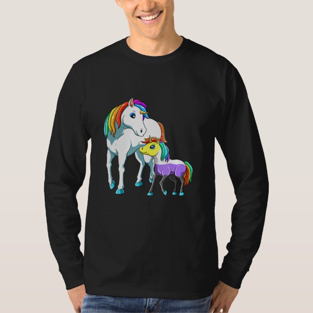 Nonbinary Unicorn Mama T-Shirt (Front)