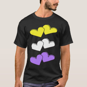 Nonbinary Valentine's Day Love LGBTQ LGBT NB Enby T-Shirt