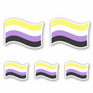 NonBinary Waving Flag