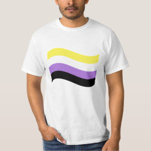 NonBinary Waving Flag T-Shirt