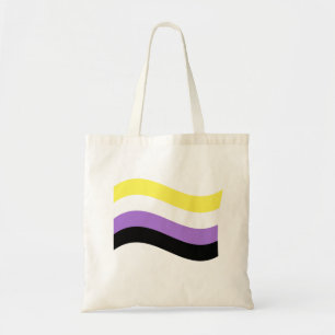 NonBinary Waving Flag Tote Bag