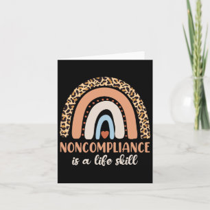 Noncompliance Is A Life Skill Applied Behaviour An Card