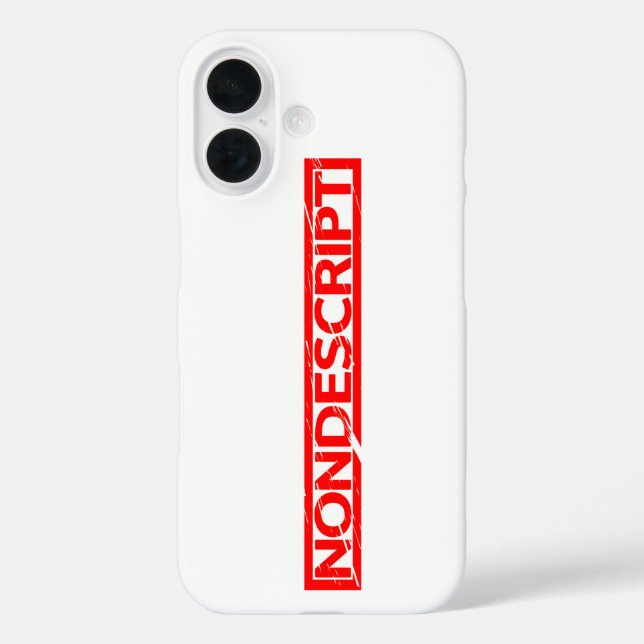 Nondescript Stamp Case-Mate iPhone Case (Back)