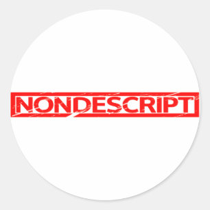 Nondescript Stamp Classic Round Sticker