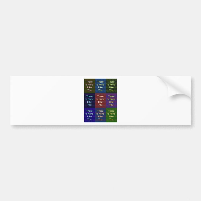 None Like You Bumper Sticker (Front)