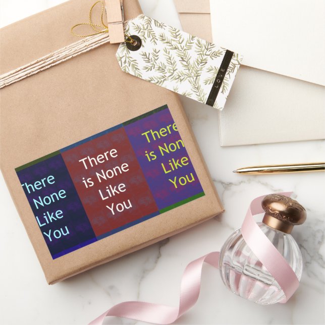 None Like You Rectangular Sticker (Gifting)