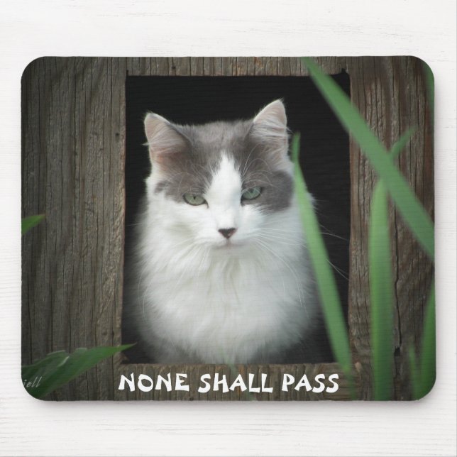 None Shall Pass Mouse Pad (Front)