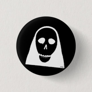 None Skull 3 Cm Round Badge