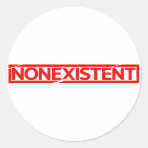 Nonexistent Stamp Classic Round Sticker