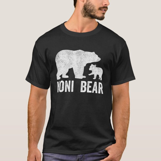Noni Bear Mothers Day S, Funny Cub Kid Italian Gra T-Shirt (Front)