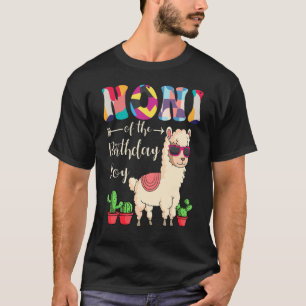 Noni Of The Birthday Boy LLama Bday Party Celebrat T-Shirt