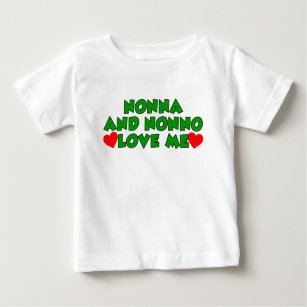 Nonna And Nonno Love Me Baby T-Shirt