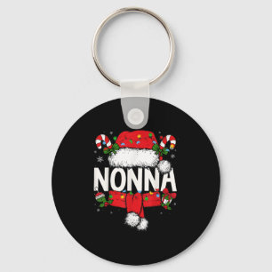 Nonna Christmas Pajama Santa Claus Family Matching Key Ring