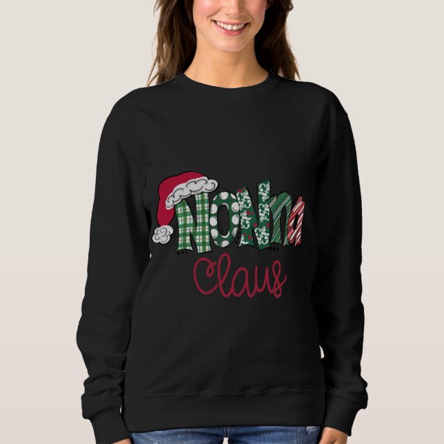 Nonna Clause Cute Art - Christmas Sweatshirt (Front)