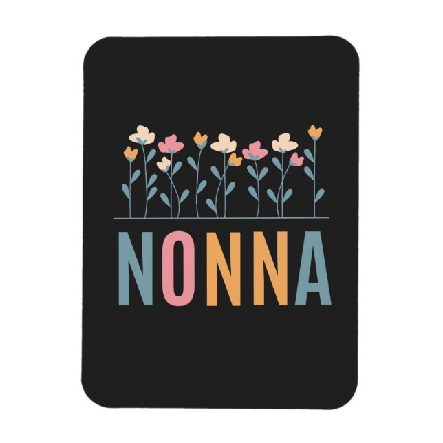 Nonna Floral Magnet (Vertical)