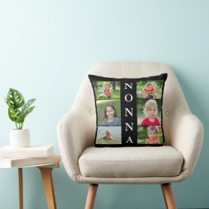 Nonna Grandma Photo Collage  Cushion