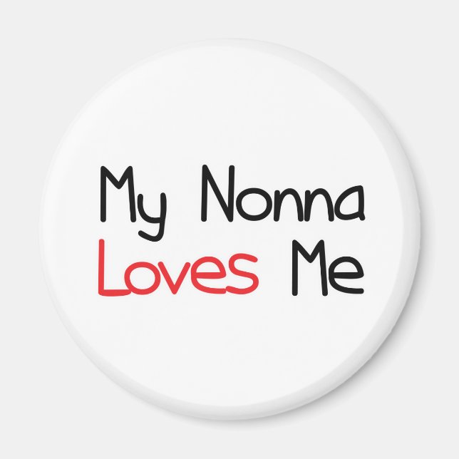 Nonna Loves Me Magnet (Front)