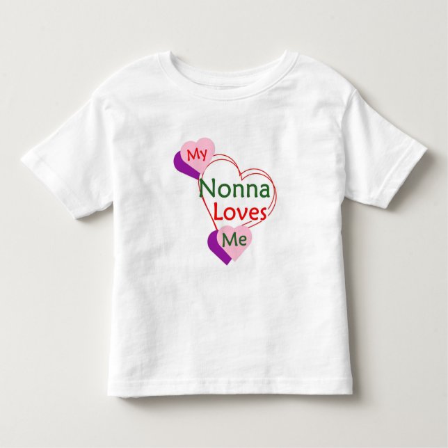 Nonna Loves Me T-shirt Toddler or Baby (Front)