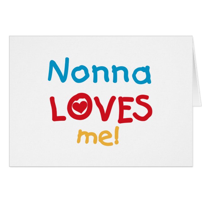 Nonna Loves Me T-shirts and Gifts (Front Horizontal)