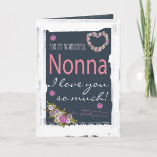 Nonna Mother's day card trendy and modern
