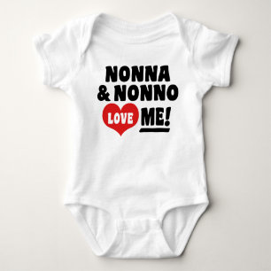Nonna & Nonno Love Me Baby Bodysuit