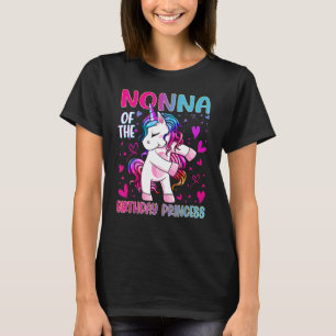 Nonna of the Birthday Princess Girl Dabbing Unicor T-Shirt