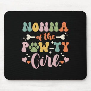 Nonna Of The Pawty Girl Dog Grandma Family Matchin Mouse Pad