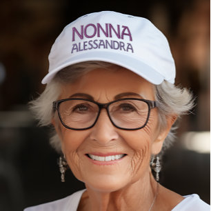 Nonna Personalised Embroidered Hat