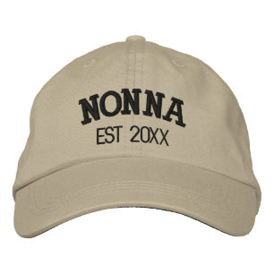 Nonna Personalised Grandma Gift Custom Text Embroidered Hat
