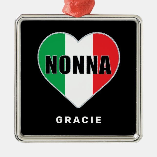 Nonna Personalised Ornament (Front)
