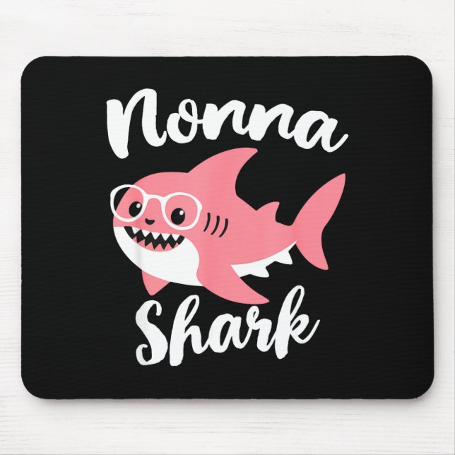 Nonna Shark Mother's Day Grandma Funny  Mouse Pad (Front)