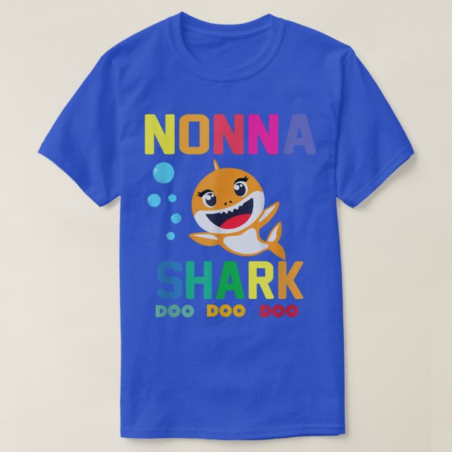 Nonna Shark  Nonna Shark Lover Family Mothers Day5 T-Shirt (Design Front)