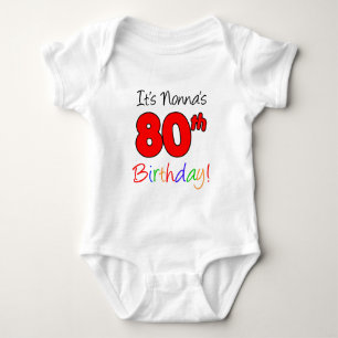 Nonna's 80th Birthday Baby Bodysuit