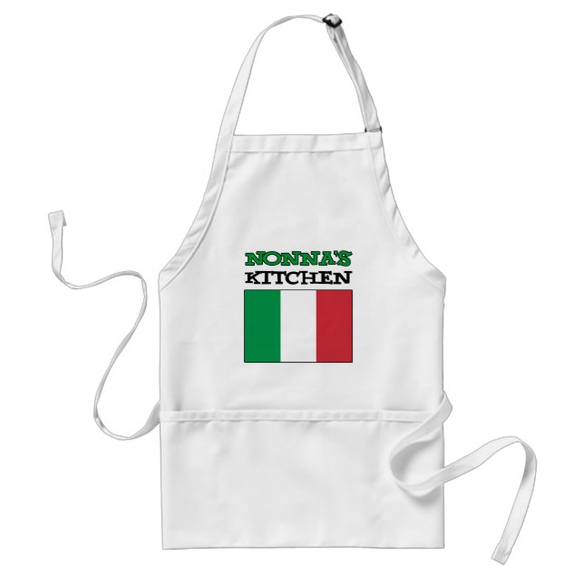 Nonna's Kitchen Italian Flag Standard Apron (Front)