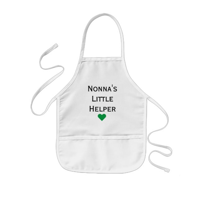 Nonna's Little Helper Grandkids Kids Apron (Front)