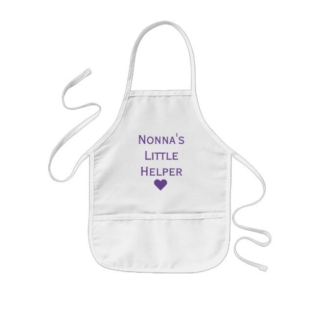 Nonna's Little Helper Grandkids Kids Apron (Front)