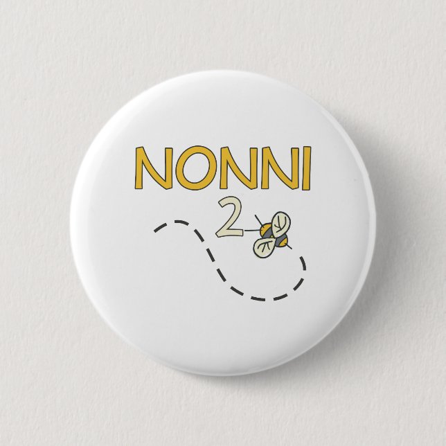 Nonni 2 Bee 6 Cm Round Badge (Front)