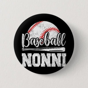 Nonni Baseball Player Game Day Mother#39; #39;s Da 6 Cm Round Badge