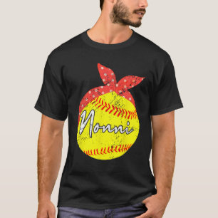Nonni Softball Ball Mothers Day T-Shirt