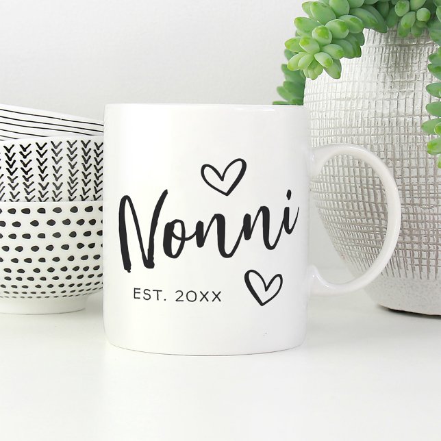Nonni Year Established Grandma Coffee Mug (Creator Uploaded)