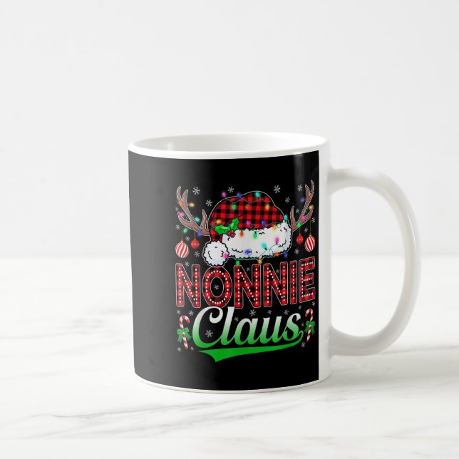 Nonnie Claus Christmas Lights Matching Family Xmas Coffee Mug (Right)