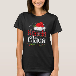 Nonnie Claus Christmas Santa Family Matching Pajam T-Shirt