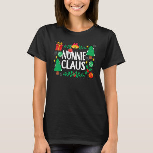 Nonnie Claus Christmas Tree Ornaments Matching Fa T-Shirt