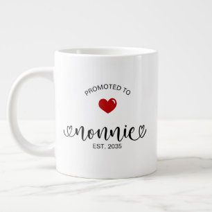 Nonnie Established New Grandmother Gift Large Coffee Mug