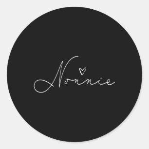 Nonnie Grandma Mothers Day Classic Round Sticker