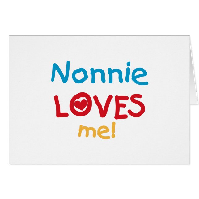 Nonnie Loves Me Tshirts and Gifts (Front Horizontal)