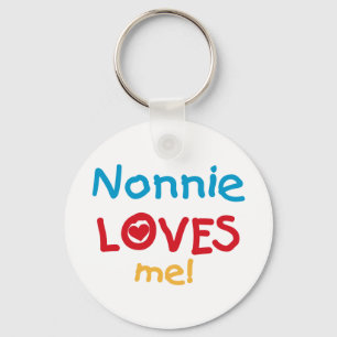 Nonnie Loves Me Tshirts and Gifts Key Ring