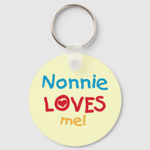 Nonnie Loves Me Tshirts and Gifts Key Ring