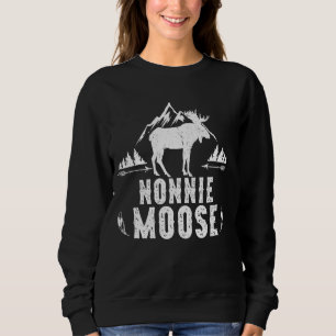 Nonnie Moose Matching Family Camping Hiking Sweatshirt