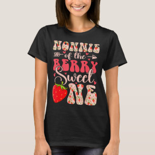 Nonnie Of The Berry Sweet One 1st Birthday Strawbe T-Shirt
